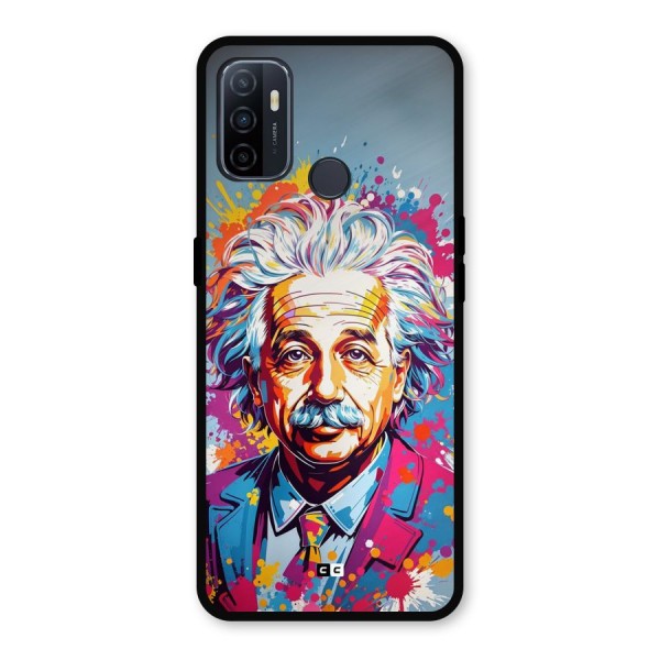Einstein illustration Metal Back Case for Oppo A53