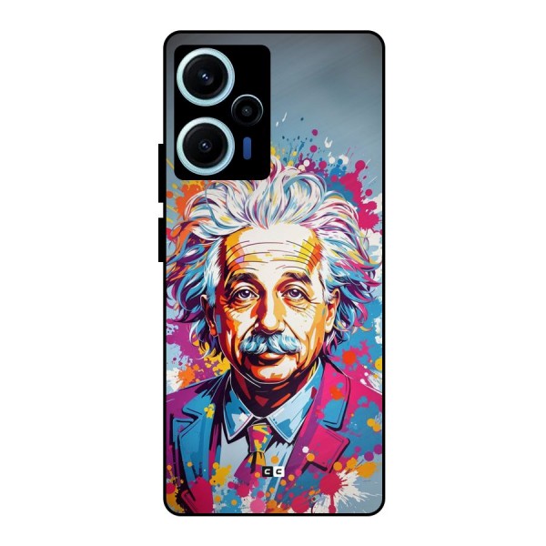 Einstein illustration Metal Back Case for Poco F5