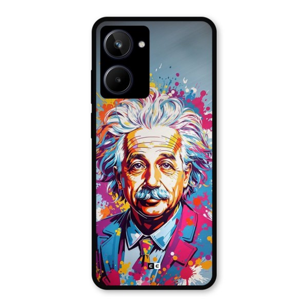 Einstein illustration Metal Back Case for Realme 10