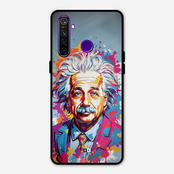 Einstein illustration Metal Back Case for Realme 5 Pro
