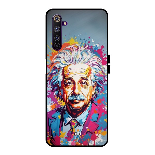Einstein illustration Metal Back Case for Realme 6 Pro