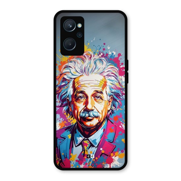 Einstein illustration Metal Back Case for Realme 9i
