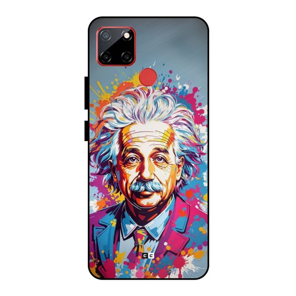 Einstein illustration Metal Back Case for Realme C12