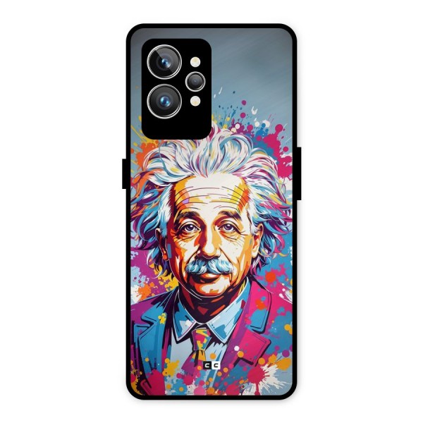 Einstein illustration Metal Back Case for Realme GT2 Pro