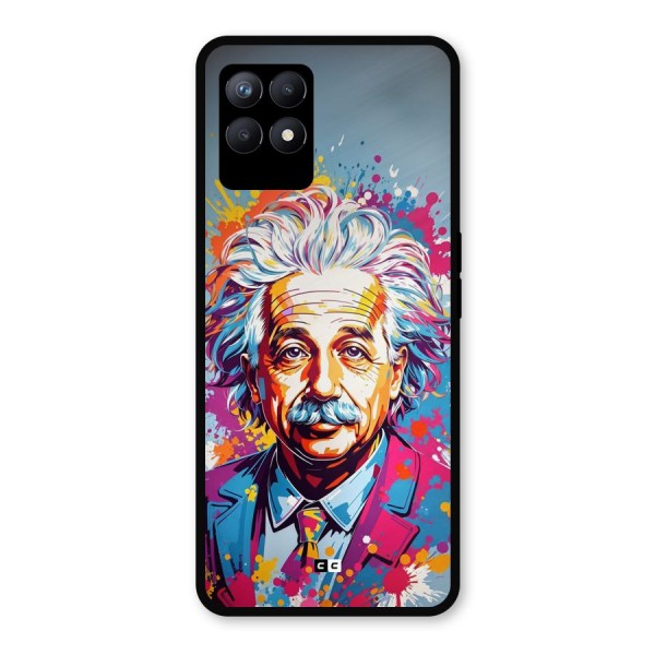 Einstein illustration Metal Back Case for Realme Narzo 50