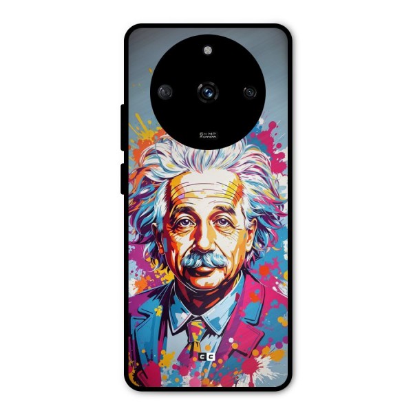 Einstein illustration Metal Back Case for Realme Narzo 60 5G