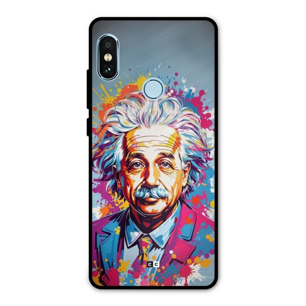 Einstein illustration Metal Back Case for Redmi Note 5 Pro