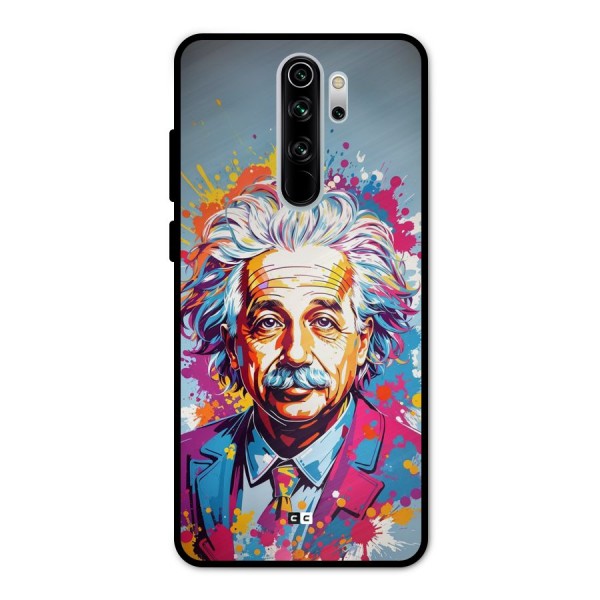Einstein illustration Metal Back Case for Redmi Note 8 Pro