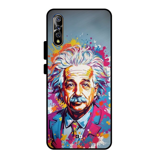 Einstein illustration Metal Back Case for Vivo S1
