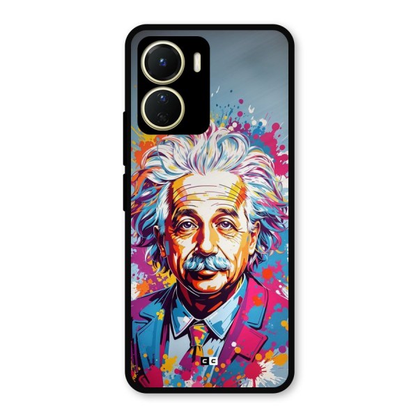 Einstein illustration Metal Back Case for Vivo T2x