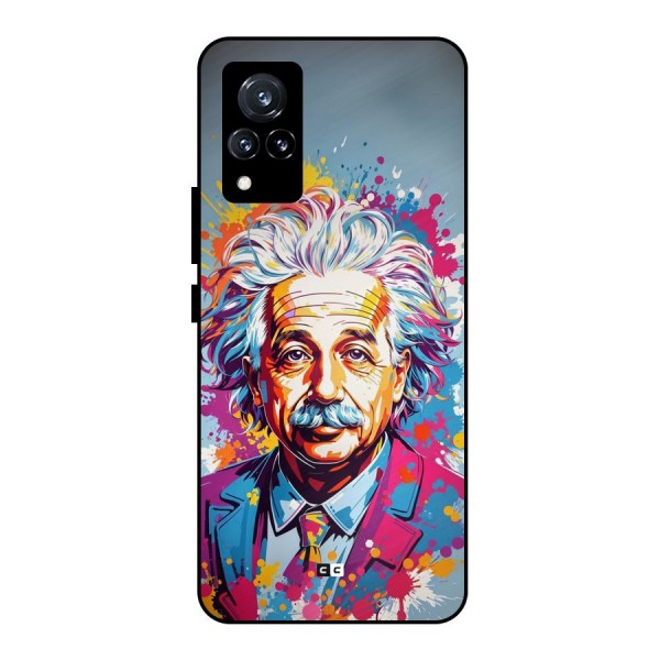 Einstein illustration Metal Back Case for Vivo V21 5G