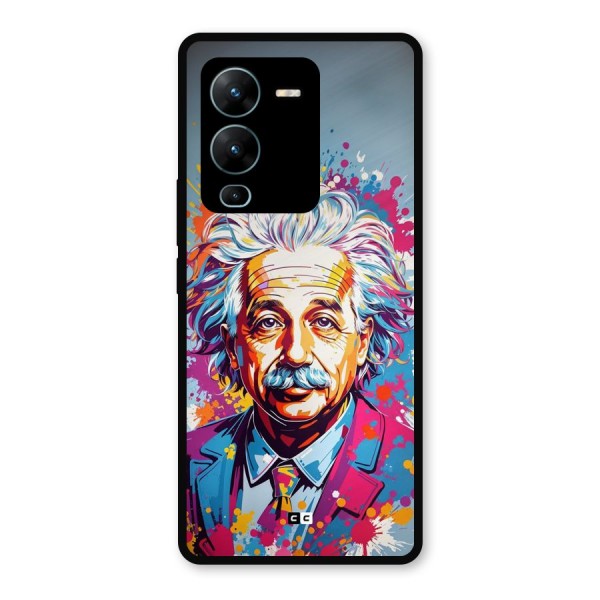 Einstein illustration Metal Back Case for Vivo V25 Pro