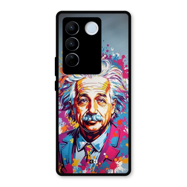 Einstein illustration Metal Back Case for Vivo V27