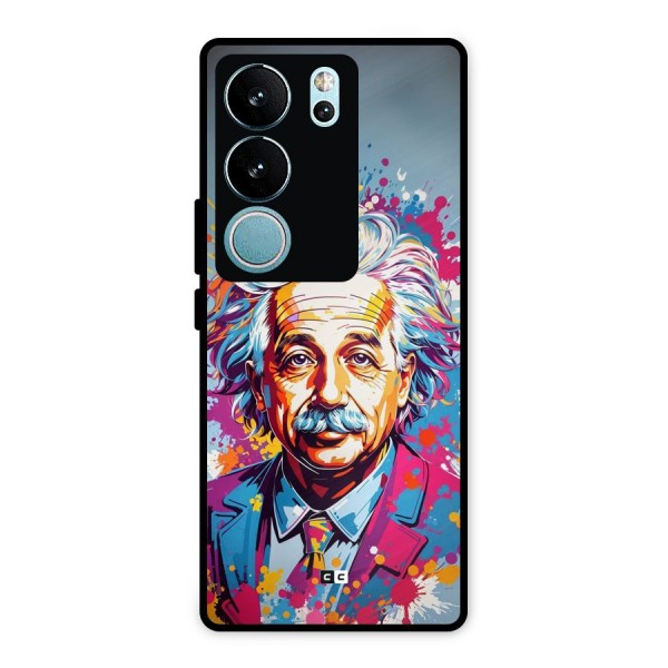 Einstein illustration Metal Back Case for Vivo V29