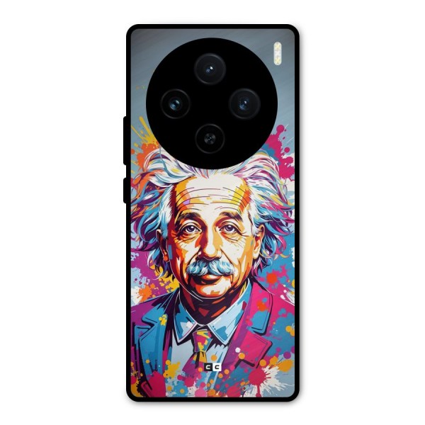 Einstein illustration Metal Back Case for Vivo X100