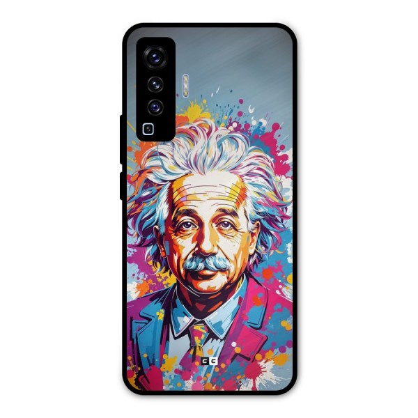 Einstein illustration Metal Back Case for Vivo X50