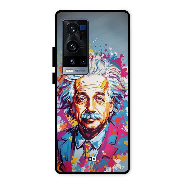Einstein illustration Metal Back Case for Vivo X60 Pro Plus