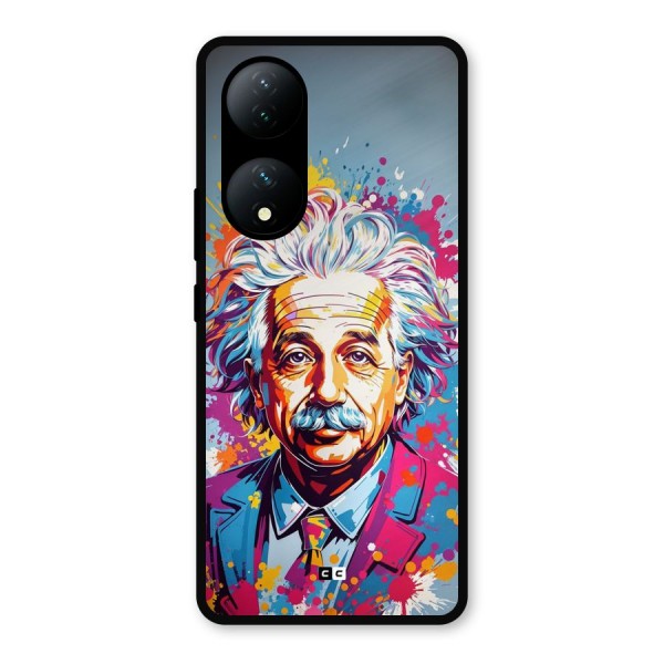 Einstein illustration Metal Back Case for Vivo Y100a