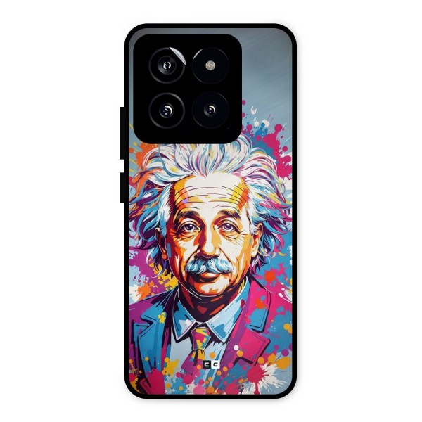 Einstein illustration Metal Back Case for Xiaomi 14
