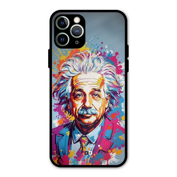 Einstein illustration Metal Back Case for iPhone 11 Pro Max