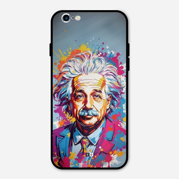 Einstein illustration Metal Back Case for iPhone 6 6s