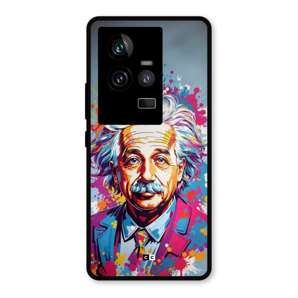 Einstein illustration Metal Back Case for iQOO 11 5G