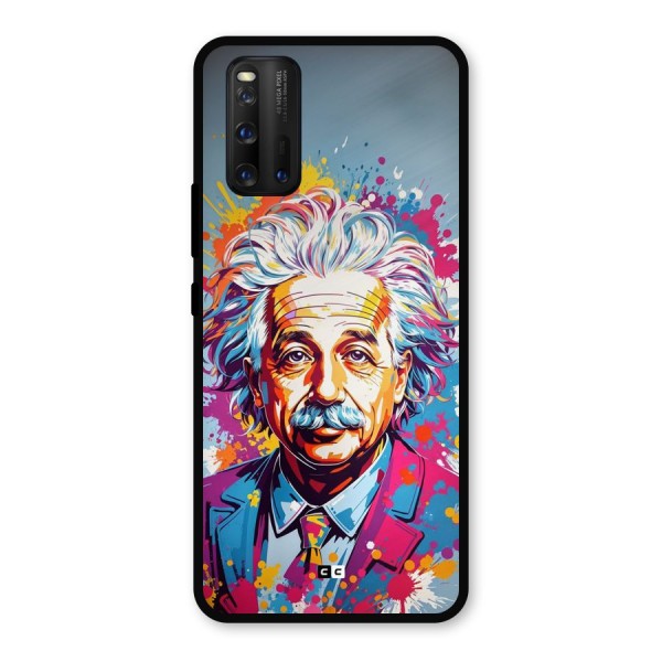 Einstein illustration Metal Back Case for iQOO 3