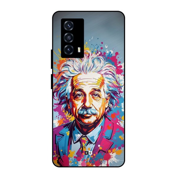 Einstein illustration Metal Back Case for iQOO Z5
