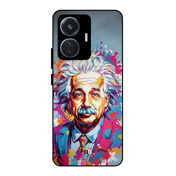 Einstein illustration Metal Back Case for iQOO Z6 44W