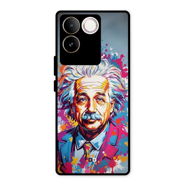 Einstein illustration Metal Back Case for iQOO Z7 Pro