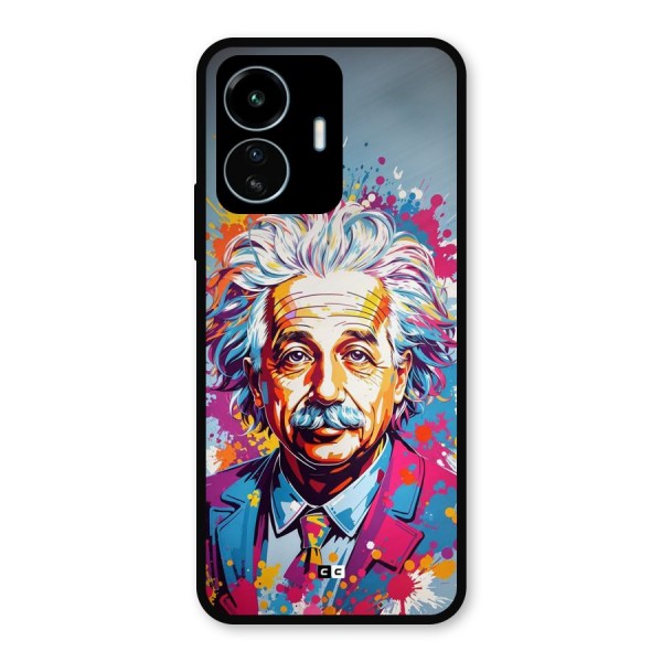 Einstein illustration Metal Back Case for vivo iQOO Z6 Lite 5G