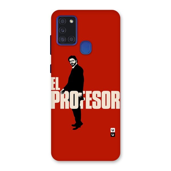 El Profesor Minimalist Back Case for Galaxy A21s