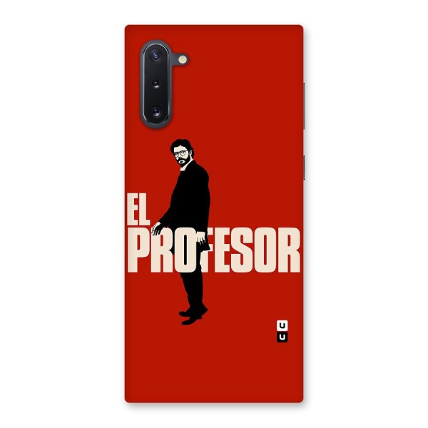 El Profesor Minimalist Back Case for Galaxy Note 10