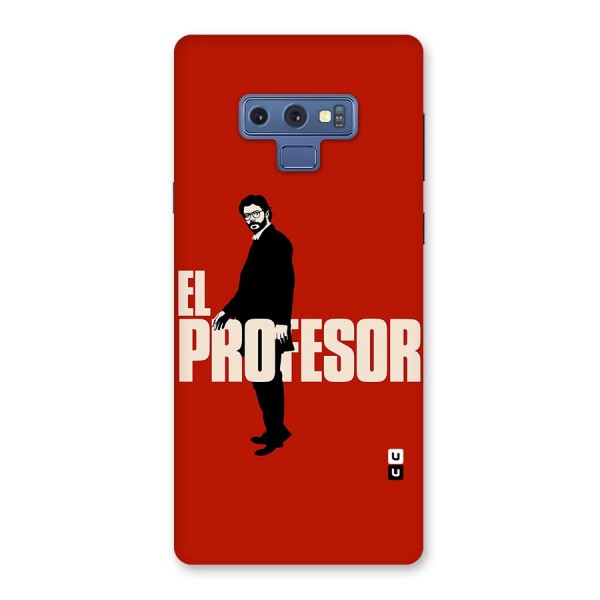 El Profesor Minimalist Back Case for Galaxy Note 9