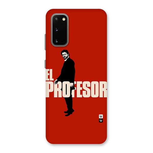 El Profesor Minimalist Back Case for Galaxy S20