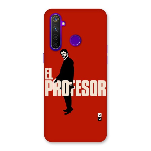 El Profesor Minimalist Back Case for Realme 5 Pro