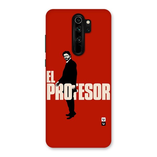 El Profesor Minimalist Back Case for Redmi Note 8 Pro