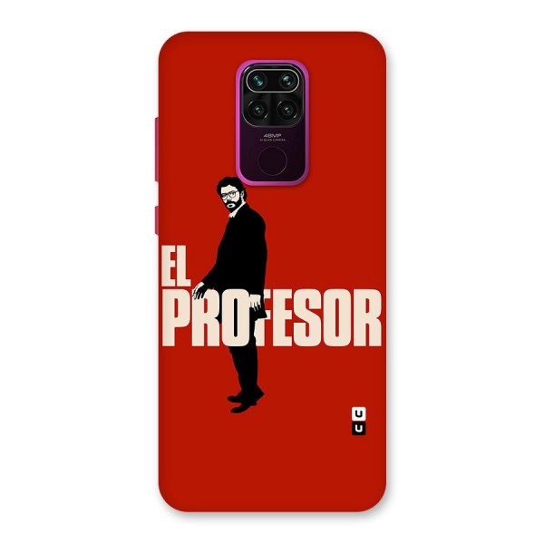 El Profesor Minimalist Back Case for Redmi Note 9