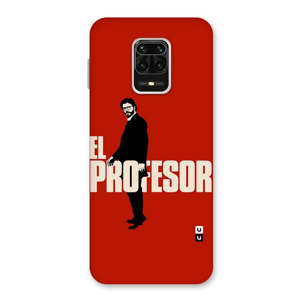 El Profesor Minimalist Back Case for Redmi Note 9 Pro Max