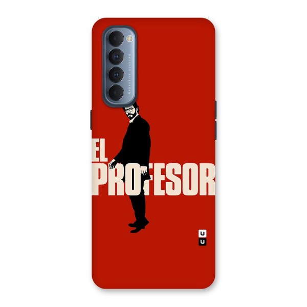 El Profesor Minimalist Back Case for Reno4 Pro