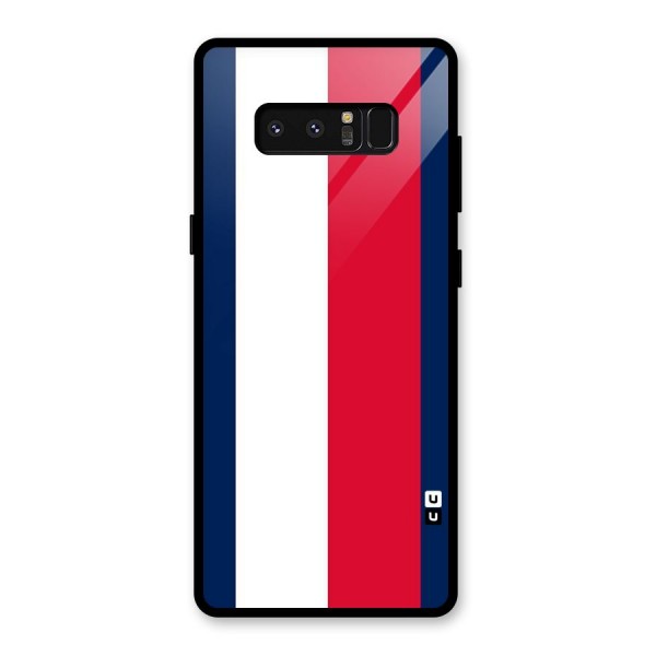 Electric Colors Stripe Glass Back Case for Galaxy Note 8