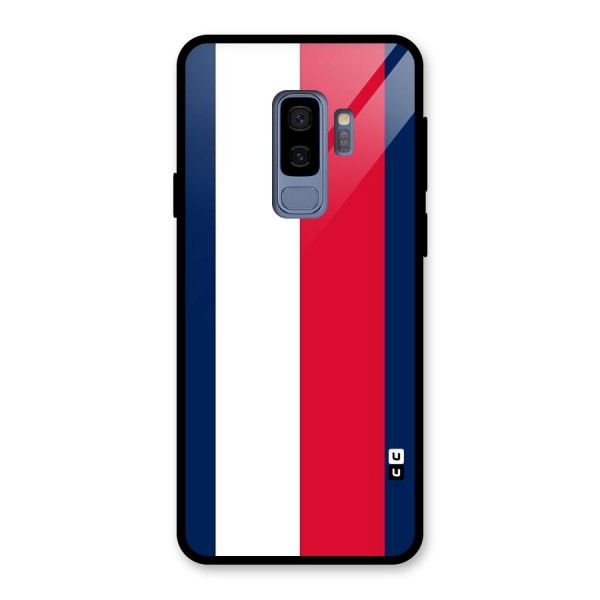 Electric Colors Stripe Glass Back Case for Galaxy S9 Plus