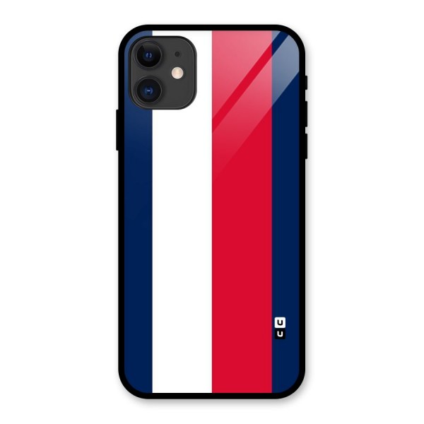 Electric Colors Stripe Glass Back Case for iPhone 11