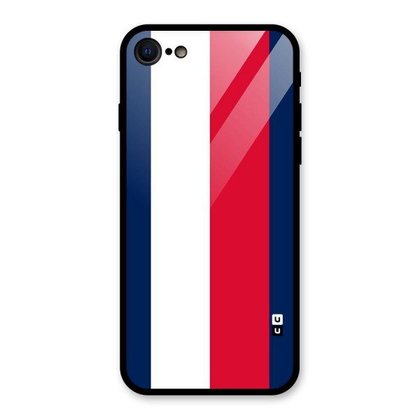 Electric Colors Stripe Glass Back Case for iPhone 7