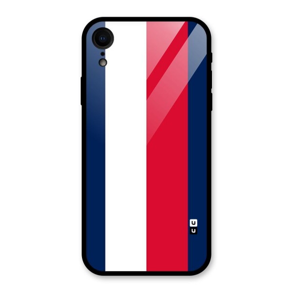 Electric Colors Stripe Glass Back Case for iPhone XR