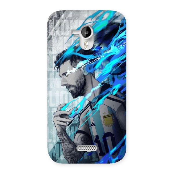 Electrifying Soccer Star Back Case for Canvas HD A116