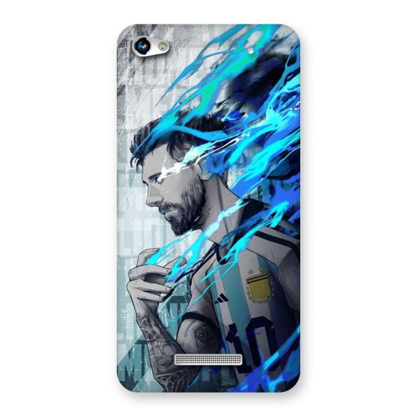 Electrifying Soccer Star Back Case for Canvas Hue 2 A316