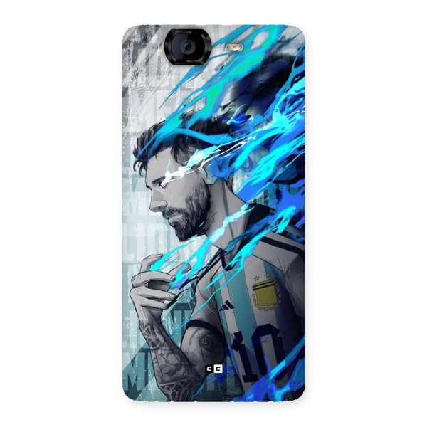 Electrifying Soccer Star Back Case for Canvas Knight A350