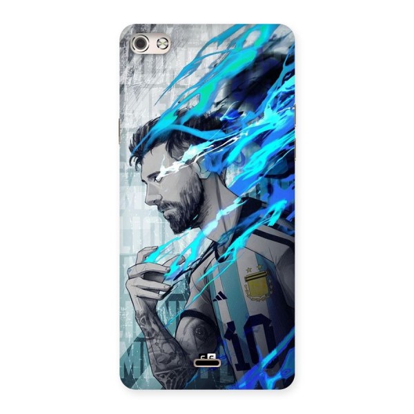 Electrifying Soccer Star Back Case for Canvas Silver 5