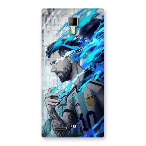 Electrifying Soccer Star Back Case for Canvas Xpress A99